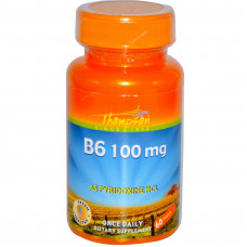  Витамин В6, Thompson, 100 mg, 60 таблеток
