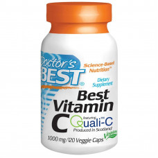 Doctor's Best, Витамин С (Best Vitamin C), 1000 мг, 120 растительных капсул