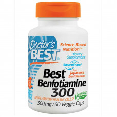  Бенфотиамин, Doctor's Best, 300 мг, 60 капсул