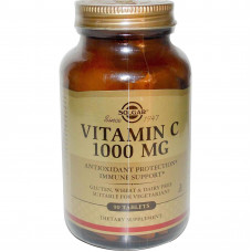 Solgar, Витамин С, 1000 мг, 90 таблеток