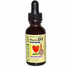 ChildLife, Essentials, Витамин D3, природный вкус ягод, 1 жидкая унция (29,6 мл)
