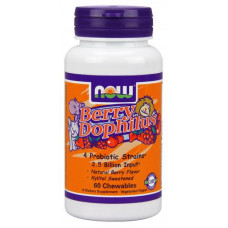 Ягодный дофилус (пробиотик), с натуральным ягодным вкусом, 60 жевательных таблеток