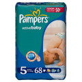 Pampers Active Baby 5 (11-18кг.) GIANT PACK 68шт.
