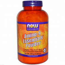 Аминокислоты в спорте, Amino-9 Essentials, Now Foods, порошок, 330 г