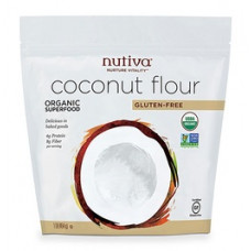 Nutiva, Органическая кокосовая мука, безглютеновая, 1 фунт (454 г