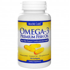 Омега 3 ( Madre Labs, Omega-3 Premium Fish Oil )