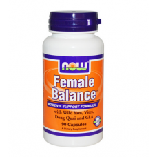 Поддержка нормальной функции гормонов у женщин Now Foods, Female Balance, 90 Capsules