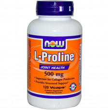 L- пролин, Now Foods, 500мг, 120 капсул