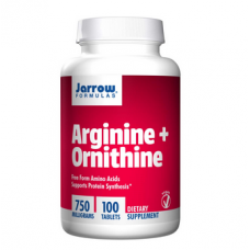 Аргинин + Орнитин Борьба с высоким давлением / здоровье сердца, печени и почек 750 мг, 100 табл.