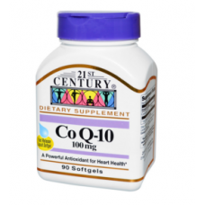 Коэнзим Q10, 21st Century Health Care, 100 мг, 90 капсул