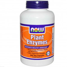 Плант Энзим (Plant Enzymes), Now Foods, ферменты, 240 кап