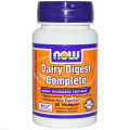 Лактаза (Dairy Digest Complete), Now Foods, 90 капсул