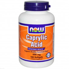 Каприловая кислота (Caprylic Acid), Now Foods, 100 капсул