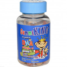 Рыбий жир для детей, Gummi King, Омега-3, 60шт