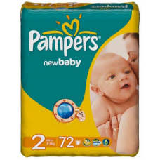 Подгузники Pampers New Baby Mini 2 (3-6 кг) 72шт