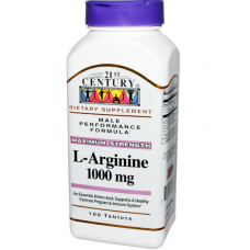21st Century Health Care, L-Arginine (Л- аргинин)  1000 mg, 100 капсул