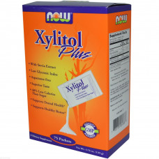 Ксилит сахарозаменитель, плюс, (Xylitol Plus), Now Foods, 75 пакетов по 135 г