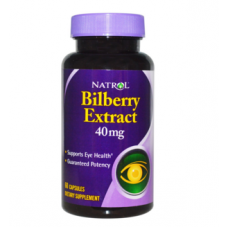 Natrol, Экстракт черники, 40 мг, 60 капсул
